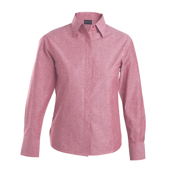Oxford Blouse Long Sleeve Ladies - Image 7