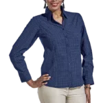 Pioneer Check Blouse Long Sleeve Ladies