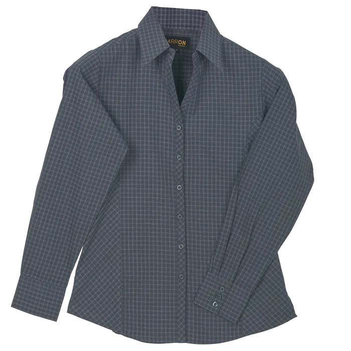 Pioneer Check Blouse Long Sleeve Ladies - Image 3
