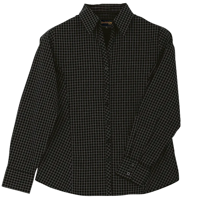 Pioneer Check Blouse Long Sleeve Ladies - Image 5