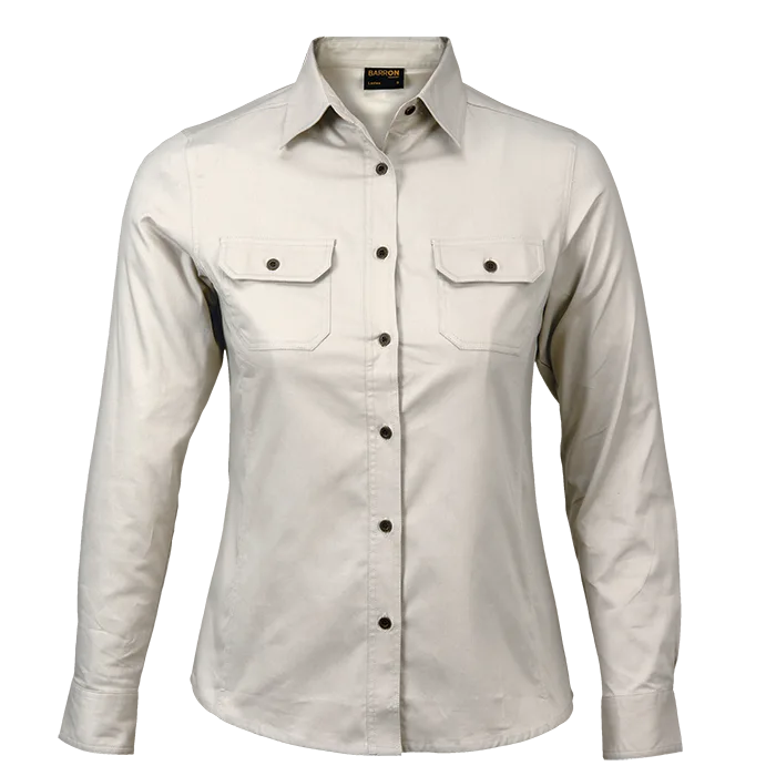 Bush Shirt Long Sleeve Ladies - Image 3
