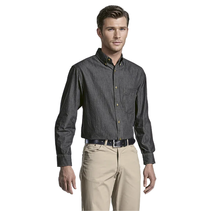 Denver Denim Shirt Long Sleeve Mens