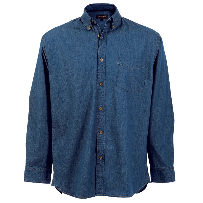 Denver Denim Shirt Long Sleeve Mens - Image 3