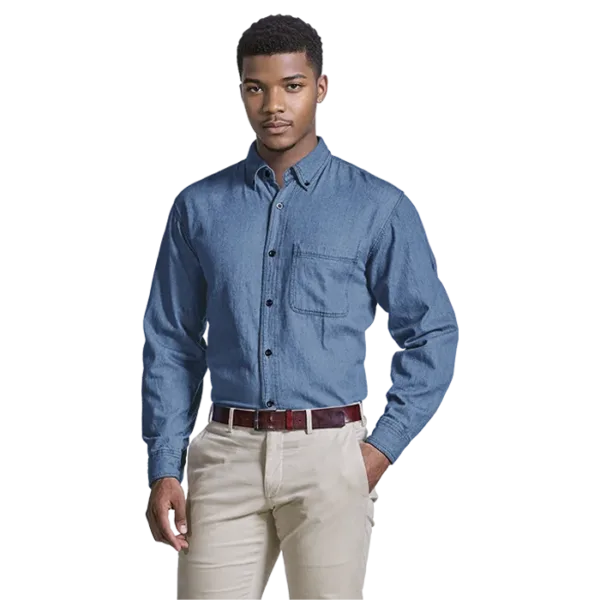 Denim Shirt Long Sleeve Mens
