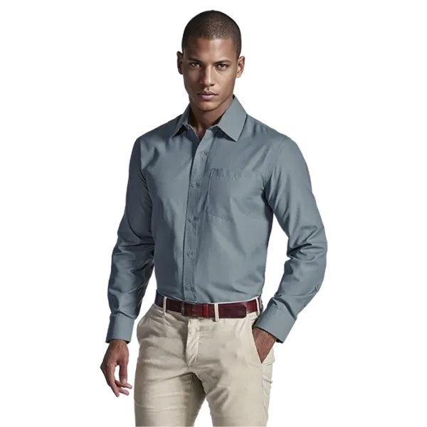Easy Care Lounge Shirt Long Sleeve Mens