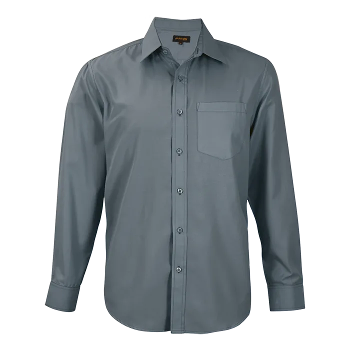 Easy Care Lounge Shirt Long Sleeve Mens - Image 4