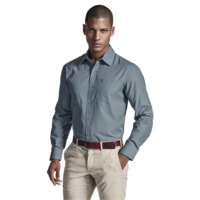 Easy Care Lounge Shirt Long Sleeve Mens - Image 5