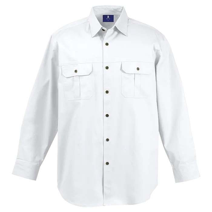 Bush Shirt Long Sleeve Mens - Image 6