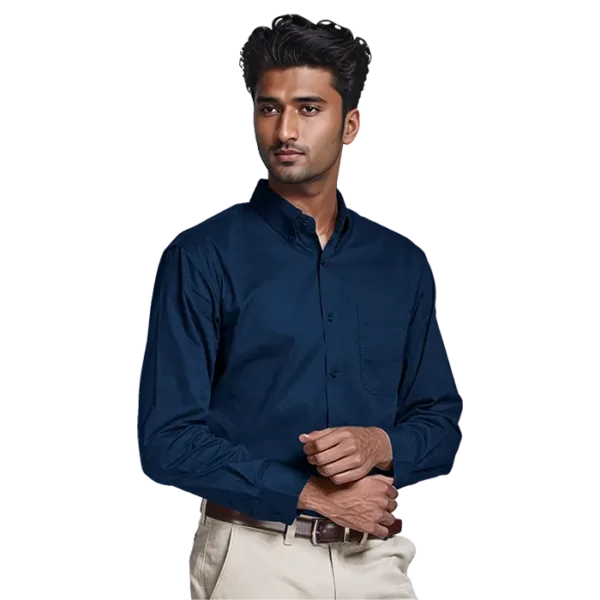 Brushed Cotton Twill Lounge Long Sleeve Mens