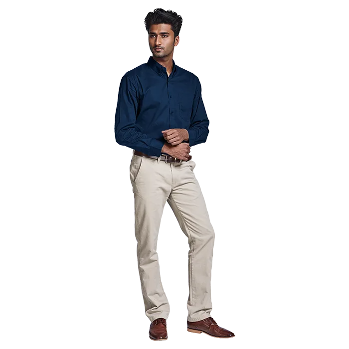 Brushed Cotton Twill Lounge Long Sleeve Mens - Image 9