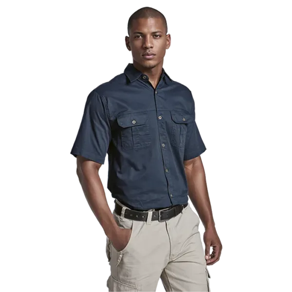 Plain Bush Shirt Mens