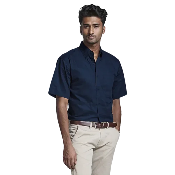 Brushed Cotton Twill Lounge Short Sleeve Mens