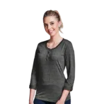 145g Henley Long Sleeve T-Shirt Ladies