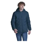 Mock-Quilt Hooded Puffer Mens