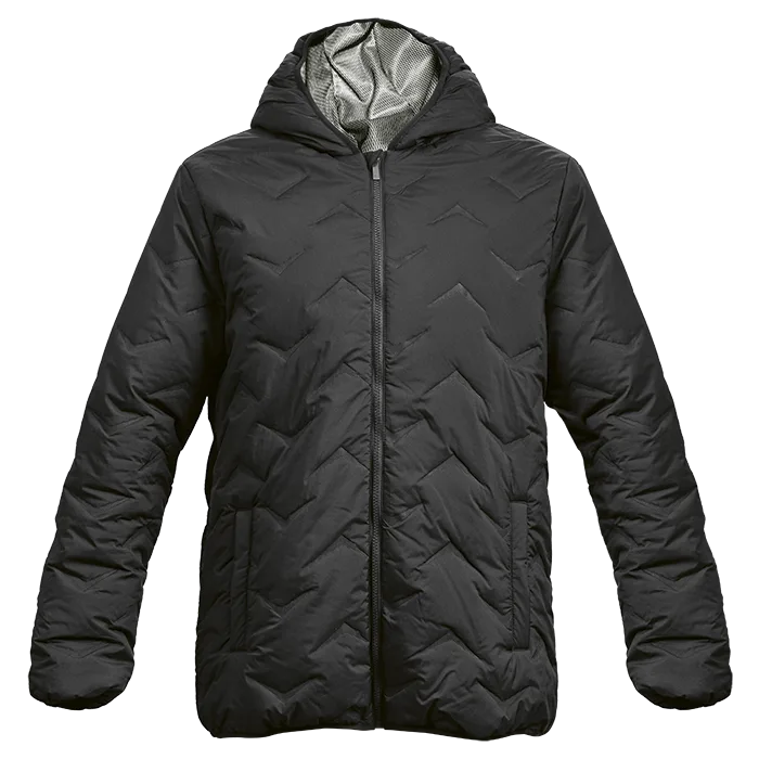 Mock-Quilt Hooded Puffer Mens - Image 3