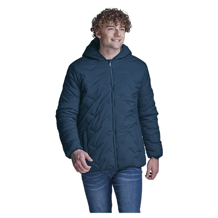 Mock-Quilt Hooded Puffer Mens - Image 4