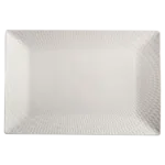 White Basics Diamonds Rectangular Platter