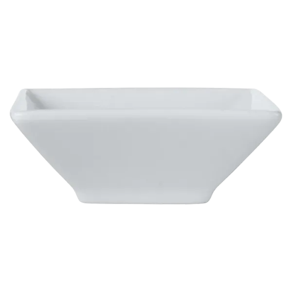 White Basics Square Footed Sauce Dish