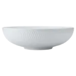 White Basics Diamonds Round Serving Bowl