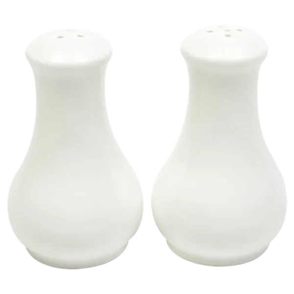 White Basics Fluted Salt & Pepper