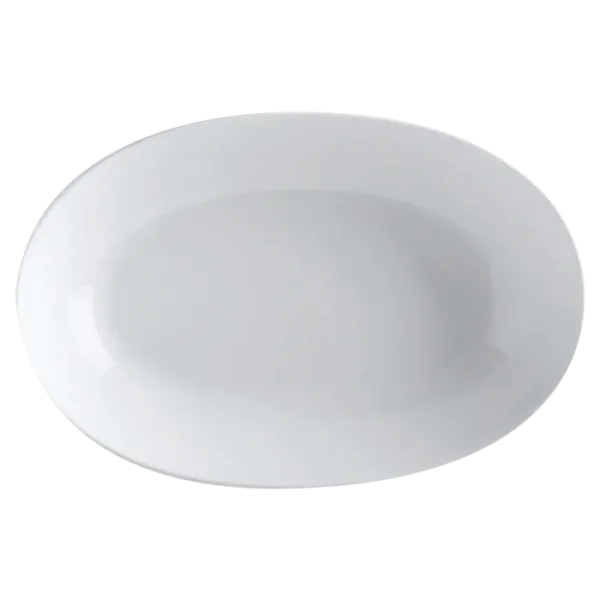 White Basics Oval Bowl