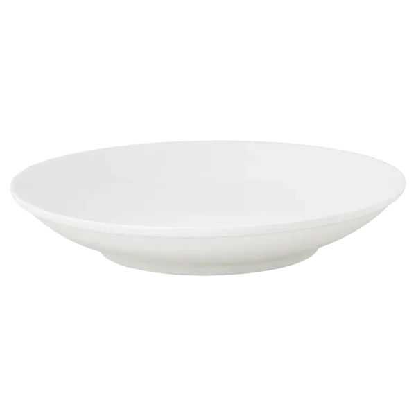 White Basics Shallow Bowl