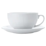 White Basics Cappuccino Cup and Saucer 320ml