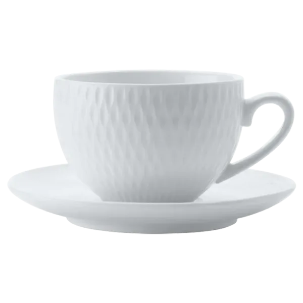 White Basics Diamonds Demi Cup and Saucer 90ml