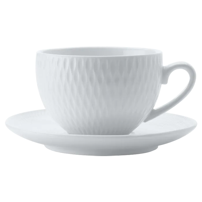White Basics Diamonds Demi Cup and Saucer 90ml - Image 2