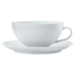 White Basics Diamonds Tea Cup and Saucer Low 250ml