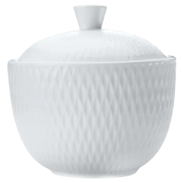 White Basics Diamonds Sugar Bowl