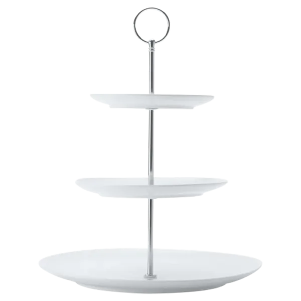 White Basics Diamonds 3-Tier Cake Stand