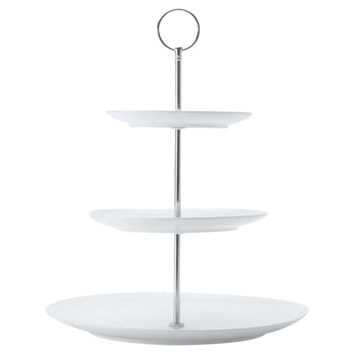 White Basics Diamonds 3-Tier Cake Stand - Image 2