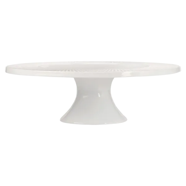 White Basics Diamonds Footed Cake Stand