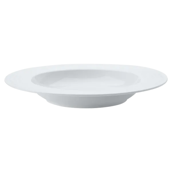 White Basics Diamonds Rim Soup Bowl