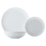 White Basics Diamonds Dinner Set 12 Piece