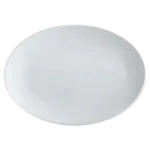 White Basics Oval Plate