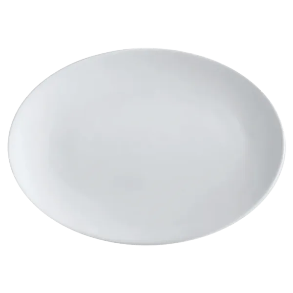 White Basics Oval Plate