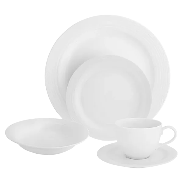 Arctic White 20 Piece Dinner Set