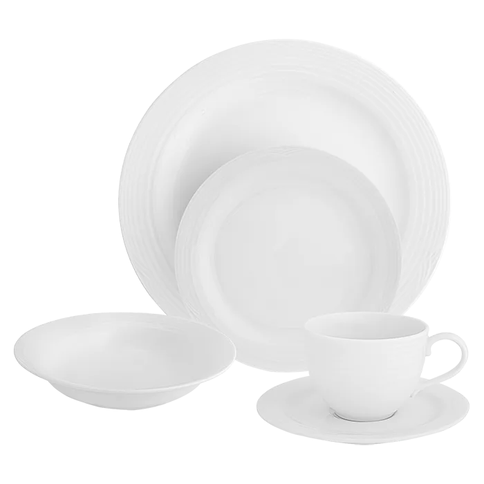 Arctic White 20 Piece Dinner Set - Image 2