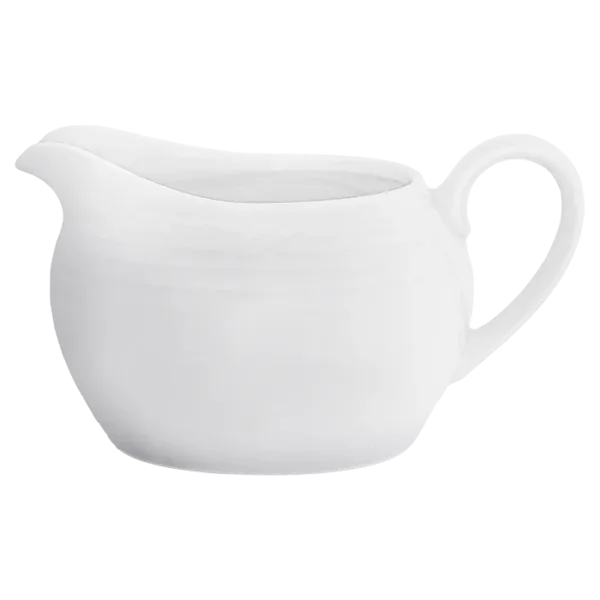 Arctic White Gravy Boat with Saucer