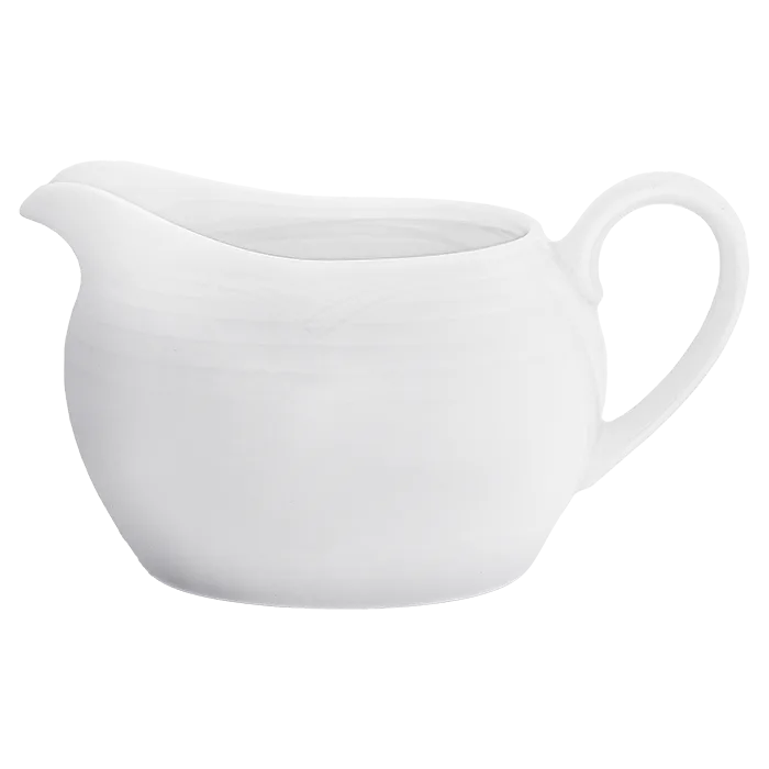 Arctic White Gravy Boat with Saucer