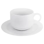 Arctic White Stackable Cup and Saucer 220ml