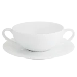 Arctic White Soup Cup and Saucer