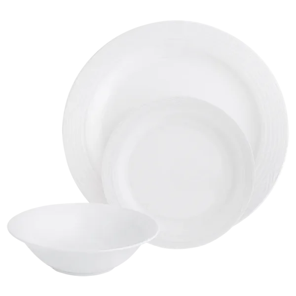 Arctic White 12 Piece Dinner Set