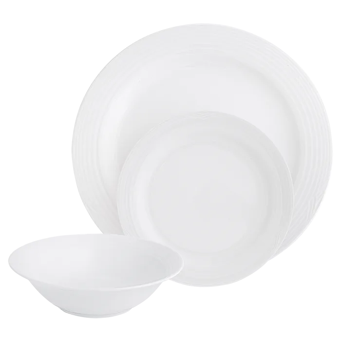 Arctic White 12 Piece Dinner Set - Image 2