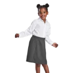 Girls Panelled School Skirt