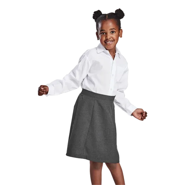 Girls Panelled School Skirt