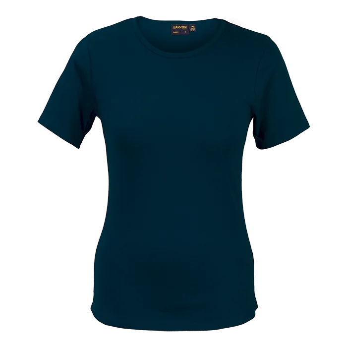 Organic Cotton Crew Neck T-Shirt Ladies - Image 2