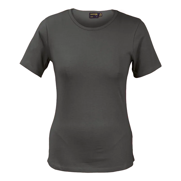 Organic Cotton Crew Neck T-Shirt Ladies - Image 4